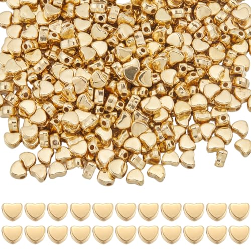 SUNNYCLUE 1 Box 600 Stück Abstandsperlen In Herzform Goldene Herzen Lose Kunststoffperle In Herzform Muttertagsperle Mit Kleinem Loch Für Die Herstellung von Armbändern Schmuck DIY Halsketten Ohrringe SUNNYCLUE 1 Box 600 Stück Abstandsperlen In Herzform Goldene Herzen Lose Kunststoffperle In Herzform Muttertagsperle Mit Kleinem Loch Für Die Herstellung von Armbändern Schmuck DIY Halsketten Ohrringe von SUNNYCLUE