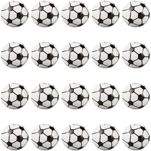 SUNNYCLUE 1 Box 70 Stück 15mm Fußballperlen Holzperlen Großpackung Große Weiße Kugelförmige Fußbälle Sportperlen Lose Abstandshalter Brennpunkt Holzperlen Für Armbänder Perlenstifte Schlüsselanhänger SUNNYCLUE 1 Box 70 Stück 15mm Fußballperlen Holzperlen Großpackung Große Weiße Kugelförmige Fußbälle Sportperlen Lose Abstandshalter Brennpunkt Holzperlen Für Armbänder Perlenstifte Schlüsselanhänger von SUNNYCLUE