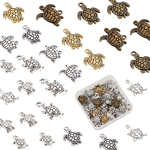 SUNNYCLUE 1 Box 72 Stück 9 Stil Schildkröten-Charms Legierung Schildkröten-Charms Im Tibetischen Stil Meerestierperlen Schildkröten-Charm-Anhänger Für Armbänder, Halsketten, Schmuck, DIY-Bastelarbeite SUNNYCLUE 1 Box 72 Stück 9 Stil Schildkröten-Charms Legierung Schildkröten-Charms Im Tibetischen Stil Meerestierperlen Schildkröten-Charm-Anhänger Für Armbänder, Halsketten, Schmuck, DIY-Bastelarbeite von SUNNYCLUE