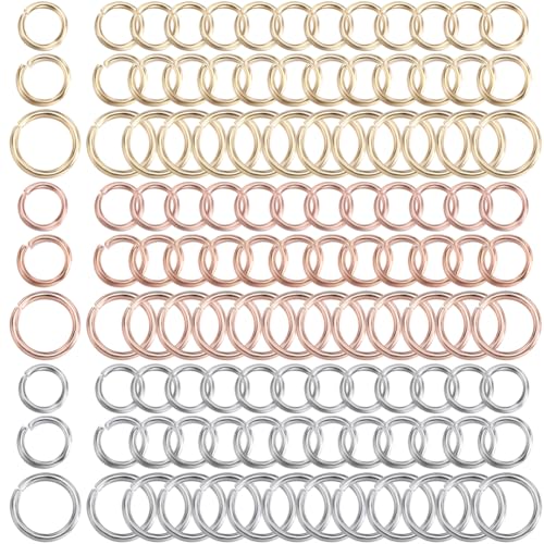 SUNNYCLUE 1 Box 720 Stück Biegeringe Aus Edelstahl Offene Biegeringe 4/5/8 mm Biegeringe Große Metallverbindungsringe Für Schmuckherstellung Zubehör DIY Ohrringe Armbänder Halsketten Bastelbedarf SUNNYCLUE 1 Box 720 Stück Biegeringe Aus Edelstahl Offene Biegeringe 4/5/8 mm Biegeringe Große Metallverbindungsringe Für Schmuckherstellung Zubehör DIY Ohrringe Armbänder Halsketten Bastelbedarf von SUNNYCLUE
