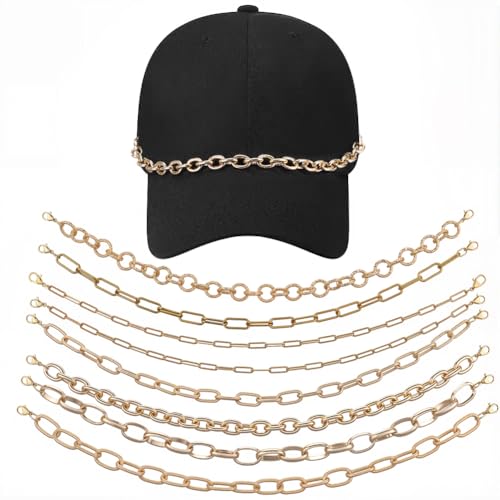 SUNNYCLUE 1 Box 8 Stile Hutketten Charms Hutketten Großpackung Golden Abnehmbar 304 Edelstahl Aluminium Baseballkappen Charms Für Damen Und Herren DIY Mesh Baseballkappen Zubehör De von SUNNYCLUE