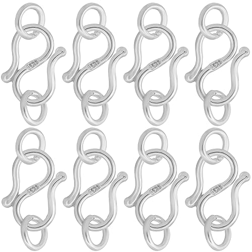 SUNNYCLUE 1 Box 8 Stück 925 S Hakenverschlüsse Aus Sterlingsilber Für Schmuck Hakenverschlüsse In S Form S Verschlüsse Für Halsketten Armbänder Verbinder Mit Biegering Für Schmuckherstellung Zubehör SUNNYCLUE 1 Box 8 Stück 925 S Hakenverschlüsse Aus Sterlingsilber Für Schmuck Hakenverschlüsse In S Form S Verschlüsse Für Halsketten Armbänder Verbinder Mit Biegering Für Schmuckherstellung Zubehör von SUNNYCLUE