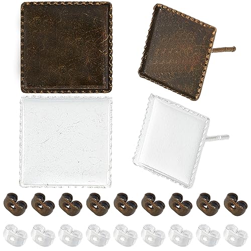 SUNNYCLUE 1 Box 80 Stück Cabochon Ohrstecker Rohlinge Ohrstecker Zubehör Lünetten Ohrstecker Ohrstecker Rohling 40 Stück Ohrring Basistablett Einfassungen 40 Stück Ohrmuttern Ohrring Verschlüsse Für SUNNYCLUE 1 Box 80 Stück Cabochon Ohrstecker Rohlinge Ohrstecker Zubehör Lünetten Ohrstecker Ohrstecker Rohling 40 Stück Ohrring Basistablett Einfassungen 40 Stück Ohrmuttern Ohrring Verschlüsse Für von SUNNYCLUE