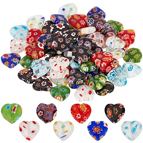 SUNNYCLUE 1 Box 80 Stück Glasherzperlen Handgefertigte Millefiori Glasblumenperlen Lampwork Perlen Valentinstag Rote Herzperlen Für Die Schmuckherstellung Perlenarmbänder Halsketten DIY Handwerk Perle SUNNYCLUE 1 Box 80 Stück Glasherzperlen Handgefertigte Millefiori Glasblumenperlen Lampwork Perlen Valentinstag Rote Herzperlen Für Die Schmuckherstellung Perlenarmbänder Halsketten DIY Handwerk Perle von SUNNYCLUE