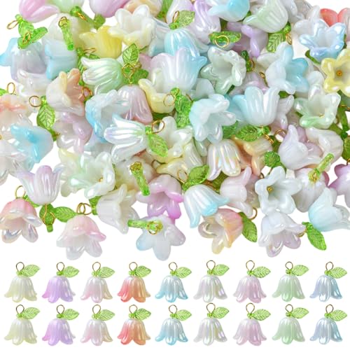 SUNNYCLUE 1 Box 99 Stück Lilienblüten Anhänger Florale Acryl Anhänger Großpackung Zufällig Gemischte Farbverläufe Frühlingsgrüne Blätter Floridnförmige Anhänger Mit Goldener Schlaufe Für Die Schmuckhe SUNNYCLUE 1 Box 99 Stück Lilienblüten Anhänger Florale Acryl Anhänger Großpackung Zufällig Gemischte Farbverläufe Frühlingsgrüne Blätter Floridnförmige Anhänger Mit Goldener Schlaufe Für Die Schmuckhe von SUNNYCLUE