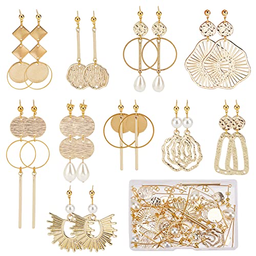 SUNNYCLUE 1 Box DIY 10 Paar Flache Runde Charms Geometrie Ohrringherstellung Starter Kit Stanzrohlinge Runde Verbindungs Charm Kreisglieder Edelstahl Charm Imitationsperlen Für Die Schmuckherstellung SUNNYCLUE 1 Box DIY 10 Paar Flache Runde Charms Geometrie Ohrringherstellung Starter Kit Stanzrohlinge Runde Verbindungs Charm Kreisglieder Edelstahl Charm Imitationsperlen Für Die Schmuckherstellung von SUNNYCLUE