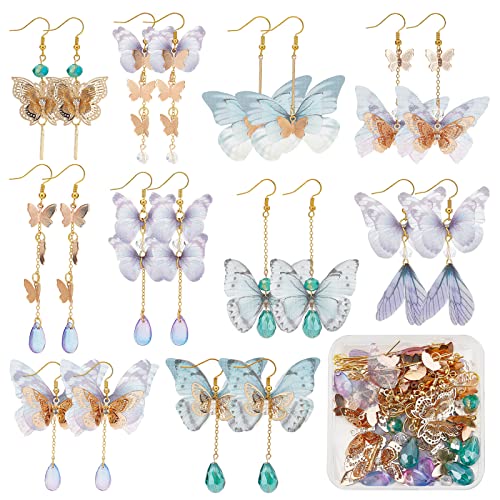 SUNNYCLUE 1 Box DIY 10 Paar Schmetterlingsflügel Charms Filigrane Schmetterlinge Charms Ohrringherstellung Starter Kits Stoff Insektenflügel Charms Facettierte Glasperlen Für Schmuckherstellung Kit Er SUNNYCLUE 1 Box DIY 10 Paar Schmetterlingsflügel Charms Filigrane Schmetterlinge Charms Ohrringherstellung Starter Kits Stoff Insektenflügel Charms Facettierte Glasperlen Für Schmuckherstellung Kit Er von SUNNYCLUE