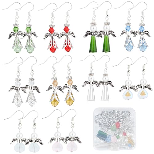 SUNNYCLUE 1 Box DIY 10 Paar Weihnachtsengel Charms Bunte Schutzengel Flügel Perlen Ohrringe Herstellung Starter Kit Herzperlen Rot Grün Glasperlen Perlen Für Die Schmuckherstellung Perlenkits Frauen SUNNYCLUE 1 Box DIY 10 Paar Weihnachtsengel Charms Bunte Schutzengel Flügel Perlen Ohrringe Herstellung Starter Kit Herzperlen Rot Grün Glasperlen Perlen Für Die Schmuckherstellung Perlenkits Frauen von SUNNYCLUE