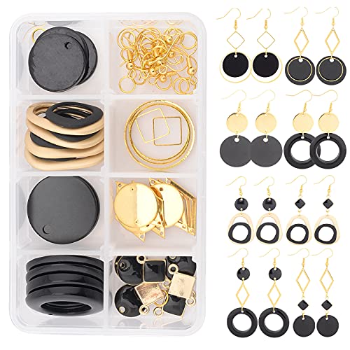 SUNNYCLUE 1 Box DIY 8 Paar Geometrische Ohrring Bausatz Raute Runde Anhänger Charms Schmuckzubehör Baumelt Geometrie Zubehör Schwarze Farbe Für Frauen Schmuck Handwerk SUNNYCLUE 1 Box DIY 8 Paar Geometrische Ohrring Bausatz Raute Runde Anhänger Charms Schmuckzubehör Baumelt Geometrie Zubehör Schwarze Farbe Für Frauen Schmuck Handwerk von SUNNYCLUE