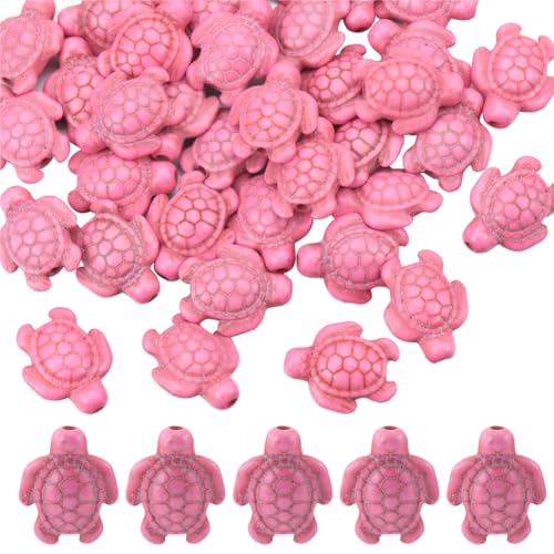 SUNNYCLUE 1 Box Mit 100 Stück Meeresschildkröten Perlen Rosafarbener Synthetischer Türkisfarbener Stein Schildkröten Charm Perle Sommer Meerestier Ozean Schildkröten Perlen Lose Distanzperlen Für Die SUNNYCLUE 1 Box Mit 100 Stück Meeresschildkröten Perlen Rosafarbener Synthetischer Türkisfarbener Stein Schildkröten Charm Perle Sommer Meerestier Ozean Schildkröten Perlen Lose Distanzperlen Für Die von SUNNYCLUE