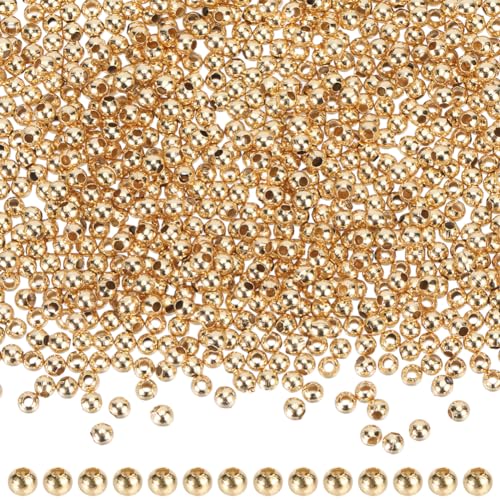 SUNNYCLUE 1 Box Mit 1000 Stück Edelstahlperlen 2 mm Quetschperlen Goldene Abstandsperlen Goldene Kugelperlen Abstandshalter Winzige Rondelle Gesäumte Metallperlen Lose Perlen Für Die Schmuckherstellun SUNNYCLUE 1 Box Mit 1000 Stück Edelstahlperlen 2 mm Quetschperlen Goldene Abstandsperlen Goldene Kugelperlen Abstandshalter Winzige Rondelle Gesäumte Metallperlen Lose Perlen Für Die Schmuckherstellun von SUNNYCLUE