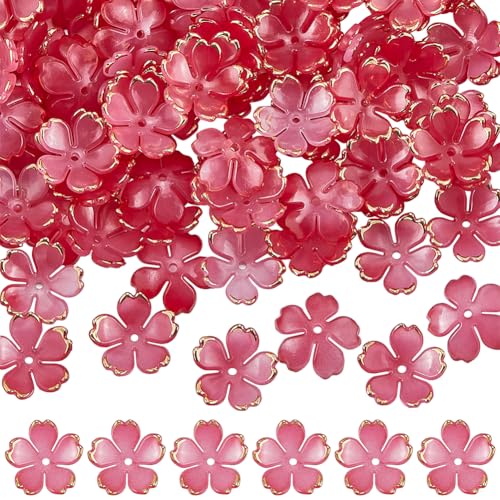 SUNNYCLUE 1 Box Mit 200 Stück Perlenkappen Aus Kunststoff Mit Blumen Acrylperlenkappen Kirschrot Klarer Farbverlauf Frühlingsblumen Sakurass Abstandsperlen In Großpackung Für Die Schmuckherstellung Fr SUNNYCLUE 1 Box Mit 200 Stück Perlenkappen Aus Kunststoff Mit Blumen Acrylperlenkappen Kirschrot Klarer Farbverlauf Frühlingsblumen Sakurass Abstandsperlen In Großpackung Für Die Schmuckherstellung Fr von SUNNYCLUE