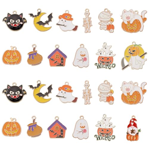 SUNNYCLUE 1 Box Mit 24 Stück 12 Stile Halloween Charms Kürbis Charms Geister Charms Große Menge Herbst Süßigkeiten Süßes Oder Saures Kürbis Charm Katzen Charm Für Die Schmuckherstellung Charms DIY Bas SUNNYCLUE 1 Box Mit 24 Stück 12 Stile Halloween Charms Kürbis Charms Geister Charms Große Menge Herbst Süßigkeiten Süßes Oder Saures Kürbis Charm Katzen Charm Für Die Schmuckherstellung Charms DIY Bas von SUNNYCLUE