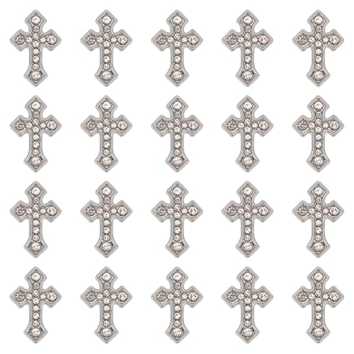 SUNNYCLUE 1 Box Mit 30 Schiebe Strass Anhängern Silbernes Kreuz Perlenanhänger Metalllegierung Osterkruzifix Heiliger Kristall Abstandshalter Charm Perlen Für Halsketten Halsbänder Armbänder Schmuckhe SUNNYCLUE 1 Box Mit 30 Schiebe Strass Anhängern Silbernes Kreuz Perlenanhänger Metalllegierung Osterkruzifix Heiliger Kristall Abstandshalter Charm Perlen Für Halsketten Halsbänder Armbänder Schmuckhe von SUNNYCLUE