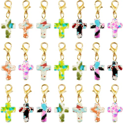 SUNNYCLUE 1 Box Mit 35 Kreuz Karabinerverschlüssen Häkel Maschenmarkierer Anhänger Zufällig Gemischtes Farbmuster Synthetische Türkisfarbene Anhänger In Osterkruzifixform Zum Weben Quilten Schmuck DIY SUNNYCLUE 1 Box Mit 35 Kreuz Karabinerverschlüssen Häkel Maschenmarkierer Anhänger Zufällig Gemischtes Farbmuster Synthetische Türkisfarbene Anhänger In Osterkruzifixform Zum Weben Quilten Schmuck DIY von SUNNYCLUE