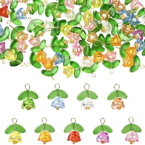 SUNNYCLUE 1 Box Mit 50 Maiglöckchen Floridnanhängern Florale Acrylanhänger Bunte GlockenFlorid Glas Grünes Blatt Mit Messingschlaufe Baumelnde Anhänger Für Die Schmuckherstellung DIY Ohrringe Bastelbe SUNNYCLUE 1 Box Mit 50 Maiglöckchen Floridnanhängern Florale Acrylanhänger Bunte GlockenFlorid Glas Grünes Blatt Mit Messingschlaufe Baumelnde Anhänger Für Die Schmuckherstellung DIY Ohrringe Bastelbe von SUNNYCLUE