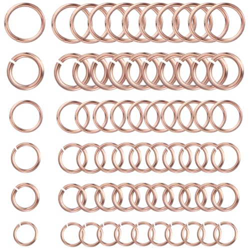 SUNNYCLUE 1 Box Mit 720 Biegering Sets 304 offene Biegeringe Aus Edelstahl 3/4/5/6 mm Große Biegeringe Roségold Metall Spaltringe Verbindungsringe Für Schmuckherstellung Zubehör DIY Bastelbedarf SUNNYCLUE 1 Box Mit 720 Biegering Sets 304 offene Biegeringe Aus Edelstahl 3/4/5/6 mm Große Biegeringe Roségold Metall Spaltringe Verbindungsringe Für Schmuckherstellung Zubehör DIY Bastelbedarf von SUNNYCLUE