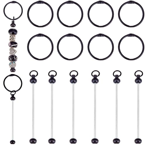 SUNNYCLUE 1 Box Mit 8 schwarzen Schlüsselanhängern Schlüsselanhänger Mit Perlen Großpackung 25mm Metallring Einfacher Blanker Schlüsselanhänger Schnappglieder Charms Set Schlüsselanhänger Mit Stangen SUNNYCLUE 1 Box Mit 8 schwarzen Schlüsselanhängern Schlüsselanhänger Mit Perlen Großpackung 25mm Metallring Einfacher Blanker Schlüsselanhänger Schnappglieder Charms Set Schlüsselanhänger Mit Stangen von SUNNYCLUE