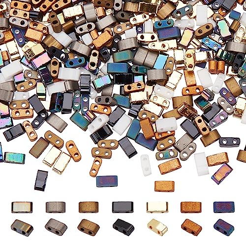 SUNNYCLUE 1 Box Mit 800 Stück 8 Stile 1/2 Tila Perlen Halbgeschnitten 2 Löcher Glas Rocailles Rechteckige Mini Perlen Flache Rückseite Japanische Glasperlen Für Schmuckherstellung Armband Halskette Oh SUNNYCLUE 1 Box Mit 800 Stück 8 Stile 1/2 Tila Perlen Halbgeschnitten 2 Löcher Glas Rocailles Rechteckige Mini Perlen Flache Rückseite Japanische Glasperlen Für Schmuckherstellung Armband Halskette Oh von SUNNYCLUE