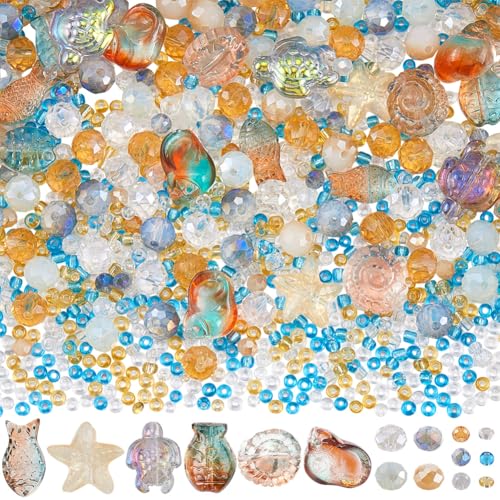 SUNNYCLUE 1 Box Mit Ca 289 Ozeanperlen Set Glasperlen Süße Klare Sommerfarben Strandtiere Fische Muscheln Lose Abstandshalter Mit 30g Rocailles Perlen Für Schmuckherstellungs Sets Armbänder Halsketten SUNNYCLUE 1 Box Mit Ca 289 Ozeanperlen Set Glasperlen Süße Klare Sommerfarben Strandtiere Fische Muscheln Lose Abstandshalter Mit 30g Rocailles Perlen Für Schmuckherstellungs Sets Armbänder Halsketten von SUNNYCLUE