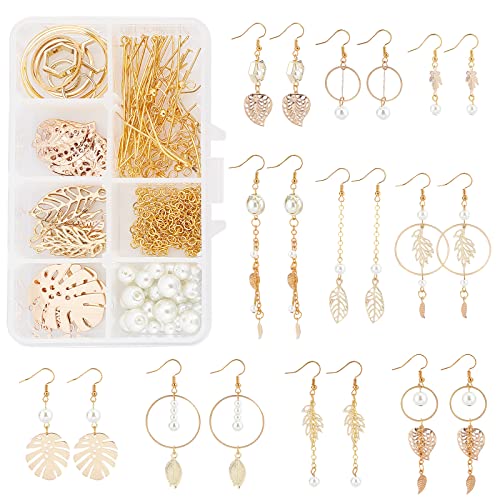 SUNNYCLUE 1 Box Zum Selbermachen von 10 Paar Blatt Perlen Ohrringen Starter Kit Einschließlich Blatt Charms Geometrische Verbindungsringe Perlen Ohrring Zubehör Für Frauen DIY Schmuckherstellung SUNNYCLUE 1 Box Zum Selbermachen von 10 Paar Blatt Perlen Ohrringen Starter Kit Einschließlich Blatt Charms Geometrische Verbindungsringe Perlen Ohrring Zubehör Für Frauen DIY Schmuckherstellung von SUNNYCLUE