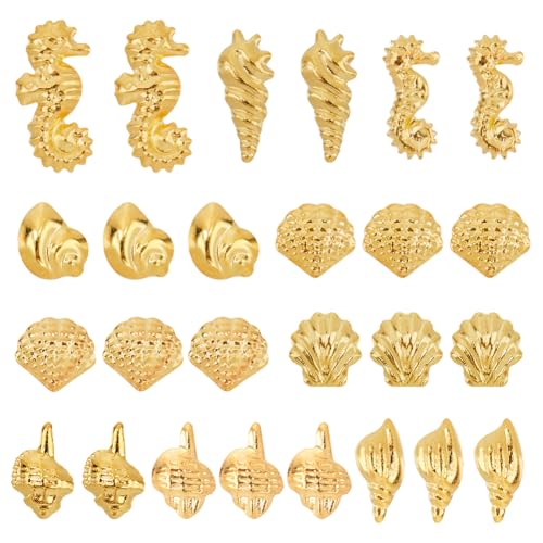 SUNNYCLUE 1 Box mit 1000 Stück, 10 Stile, Kunstharzfüller, Charms, Goldnagel-Charms, Muscheln, Metalllegierung, goldener Sommer, Meer, Ozean, Cabochons, Füllstoffe für Kunst, Nägel, Dekoration, DIY SUNNYCLUE 1 Box mit 1000 Stück, 10 Stile, Kunstharzfüller, Charms, Goldnagel-Charms, Muscheln, Metalllegierung, goldener Sommer, Meer, Ozean, Cabochons, Füllstoffe für Kunst, Nägel, Dekoration, DIY von SUNNYCLUE