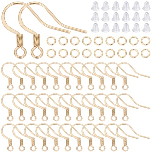 SUNNYCLUE 1 Box: 120 Stück Echte 18K Vergoldete Ohrringhaken Französische Haken Ohrdrähte & 120 Stück Biegeringe & 120 Stück Ohrstecker Aus Edelstahl Ohrhaken Beschläge Für DIY Ohrhänger Schmuck Maki SUNNYCLUE 1 Box: 120 Stück Echte 18K Vergoldete Ohrringhaken Französische Haken Ohrdrähte & 120 Stück Biegeringe & 120 Stück Ohrstecker Aus Edelstahl Ohrhaken Beschläge Für DIY Ohrhänger Schmuck Maki von SUNNYCLUE