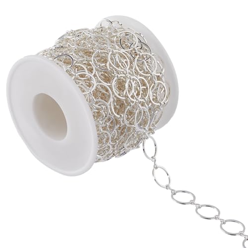 SUNNYCLUE 1 Rolle 32.8 Fuß/10 m Kreisgliederkette Spule Bastelkette Silber Großer Runder Kreis Messingglieder 12 mm Verbindungsringe Halskette Glänzende Modeketten Masse Für Die Schmuckherstellung Ket SUNNYCLUE 1 Rolle 32.8 Fuß/10 m Kreisgliederkette Spule Bastelkette Silber Großer Runder Kreis Messingglieder 12 mm Verbindungsringe Halskette Glänzende Modeketten Masse Für Die Schmuckherstellung Ket von SUNNYCLUE