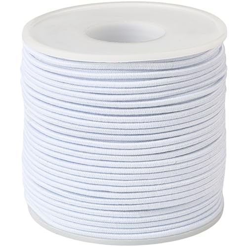 SUNNYCLUE 1 Rolle 55 Yards/50M Elastische Kordel Aus Polyester 2mm Dehnbarer Stoff Weißer Schmuckfaden Nähgarn Mit Spule Zum Perlensticken Schmuckherstellung Armbänder Halsketten Schlüsselbänder Heim SUNNYCLUE 1 Rolle 55 Yards/50M Elastische Kordel Aus Polyester 2mm Dehnbarer Stoff Weißer Schmuckfaden Nähgarn Mit Spule Zum Perlensticken Schmuckherstellung Armbänder Halsketten Schlüsselbänder Heim von SUNNYCLUE