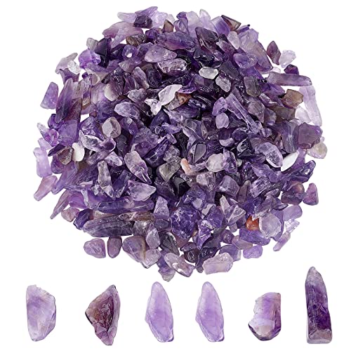 SUNNYCLUE 1 Schachtel 100 g Amethyst Chip Perlen Chakra Chip Steine Unregelmäßig Geformte Edelsteine Heilende Engry Kristalle Stücke Für Die Schmuckherstellung DIY Handwerk Dekoration Armband Halskett von SUNNYCLUE