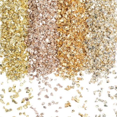 SUNNYCLUE 1 Schachtel 150g 4 Farben Gold Zerstoßenes Kristallglas Zerbrochene Glaskunst Große Menge Unregelmäßige Metallische Glitzerflocken Stücke Chips Für Nagelkunst Kunst Vasenfüller Epoxidharz S SUNNYCLUE 1 Schachtel 150g 4 Farben Gold Zerstoßenes Kristallglas Zerbrochene Glaskunst Große Menge Unregelmäßige Metallische Glitzerflocken Stücke Chips Für Nagelkunst Kunst Vasenfüller Epoxidharz S von SUNNYCLUE