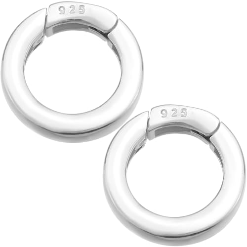 SUNNYCLUE 1 Schachtel 15mm 925 Sterling Silber Federringe Taschenring Clips Runde Karabinerverschlüsse Aus Metall Taschenauslöser Karabinerhaken Tor O Ringe Großpackung Zur Schmuckherstellung Schlüsse SUNNYCLUE 1 Schachtel 15mm 925 Sterling Silber Federringe Taschenring Clips Runde Karabinerverschlüsse Aus Metall Taschenauslöser Karabinerhaken Tor O Ringe Großpackung Zur Schmuckherstellung Schlüsse von SUNNYCLUE