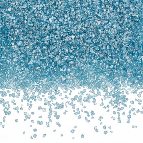 SUNNYCLUE 1 Schachtel 200g Zerbrochenes Glas Zerstoßene Kristalle Lose Transparent Unregelmäßig Galvanisiert ab Farbig Plattiert Blaugrün Hochglänzende Edelsteine Glitzer Edelstein Chips Für DIY Harzk von SUNNYCLUE