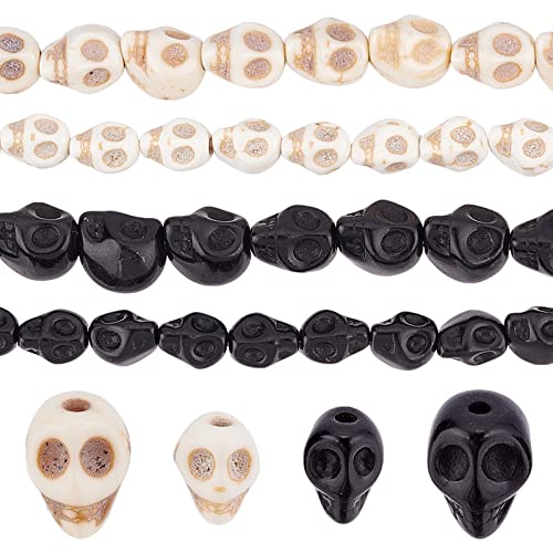 SUNNYCLUE 1 Schachtel 4 Stränge Ca. 180 Stück Halloween-Schädelperlen Synthetische Türkisperlen Mini-Schädelköpfe Zum Basteln Schädelförmige Steine Lose Abstandsperlen Armbandherstellung Halloween-Bas SUNNYCLUE 1 Schachtel 4 Stränge Ca. 180 Stück Halloween-Schädelperlen Synthetische Türkisperlen Mini-Schädelköpfe Zum Basteln Schädelförmige Steine Lose Abstandsperlen Armbandherstellung Halloween-Bas von SUNNYCLUE