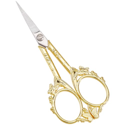 SUNNYCLUE 1 Schachtel Europäische Stickschere Vintage Scharfe Schere Edelstahl kes Nähen Scharf Schneidende Schmetterlingsform Schere Zum Basteln von Handarbeiten Heimwerkerwerkzeugen von SUNNYCLUE