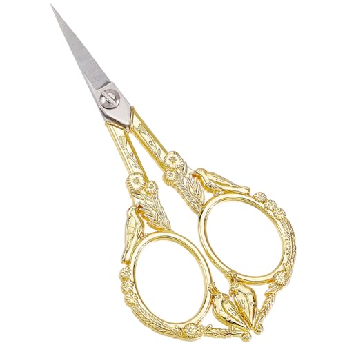 SUNNYCLUE 1 Schachtel Vintage Nähschere Scharfe Spitze Edelstahl ke Stickerei Scharf Schneidende Schneider Stichschere Vogelform Schere Für Frauen Und Erwachsene Stoff Bastelzubehör von SUNNYCLUE