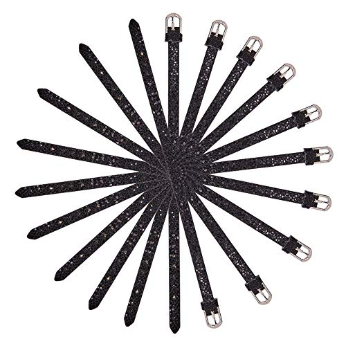Sunnyclue 10pcs 8mm Verstellbare Pu Leder Armband Riemen Slide Armbänder Armbänder Mit Eisenverschlüssen Für 8mm Slide Buchstaben Mädchen Frauen Schmuck Machen Charms-DIY Schwarz Sunnyclue 10pcs 8mm Verstellbare Pu Leder Armband Riemen Slide Armbänder Armbänder Mit Eisenverschlüssen Für 8mm Slide Buchstaben Mädchen Frauen Schmuck Machen Charms-DIY Schwarz von SUNNYCLUE