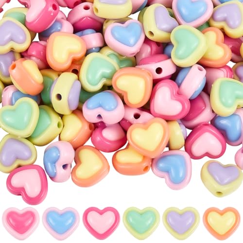 SUNNYCLUE 100 Stück Herzförmige Perle Acryl Herzperlen 8 x 15mm Bunt Undurchsichtige Herzen Valentinstag Lose Abstandshalter Große Perle Zur Schmuckherstellung Halsketten Armbänder DIY Bastelzubehör SUNNYCLUE 100 Stück Herzförmige Perle Acryl Herzperlen 8 x 15mm Bunt Undurchsichtige Herzen Valentinstag Lose Abstandshalter Große Perle Zur Schmuckherstellung Halsketten Armbänder DIY Bastelzubehör von SUNNYCLUE