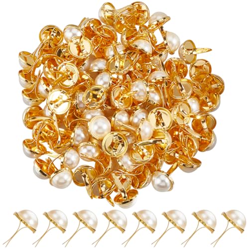 SUNNYCLUE 100 Stück Mini Metall Brads Perlen Brad Großpackung Goldenes Eisen Flach Rund Weiß Kunstperlen Splintstifte Papierverschlüsse Brads Für Scrapbooking Kartenherstellung Hochzeitsdekoration DIY SUNNYCLUE 100 Stück Mini Metall Brads Perlen Brad Großpackung Goldenes Eisen Flach Rund Weiß Kunstperlen Splintstifte Papierverschlüsse Brads Für Scrapbooking Kartenherstellung Hochzeitsdekoration DIY von SUNNYCLUE