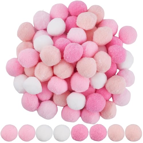 SUNNYCLUE 100 Stück Rosa Pompom Bälle Zum Basteln von Pompons 25mm Polyester Weich Flauschig Flauschig Dekoration Für Den Valentinstag Runde Mini Pompom Bälle Für Vatertag Muttertag Basteln Kreative K SUNNYCLUE 100 Stück Rosa Pompom Bälle Zum Basteln von Pompons 25mm Polyester Weich Flauschig Flauschig Dekoration Für Den Valentinstag Runde Mini Pompom Bälle Für Vatertag Muttertag Basteln Kreative K von SUNNYCLUE