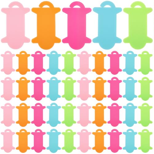 SUNNYCLUE 100 Stück Stickgarnkarten Kartengarnspule Kunststoff Farbiger Karton Flacher Wickler Organisationswerkzeuge Bandlinien Nähspulen Spulen Für Kreuzstich Häkelnadel Heimwerkerbedarf Basteln von SUNNYCLUE