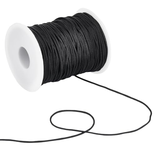SUNNYCLUE 100 Yard Windspiel Schnur Schwarze Nylonschnur 1.5 mm Chinesische Knotenschnur Schnur Für Den Außenbereich Geflochtene Schnur Ersatz Nylonfaden Für Armband Kumihimo Bastelarbeiten Aufzug Jal SUNNYCLUE 100 Yard Windspiel Schnur Schwarze Nylonschnur 1.5 mm Chinesische Knotenschnur Schnur Für Den Außenbereich Geflochtene Schnur Ersatz Nylonfaden Für Armband Kumihimo Bastelarbeiten Aufzug Jal von SUNNYCLUE
