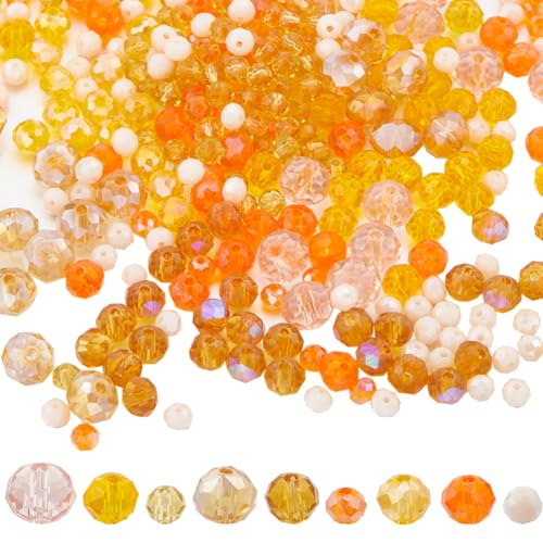 SUNNYCLUE 1000 Stück 9 Farben Orange Rondell Glasperlen Runde Facettierte Kristallperlen Großpackung Mit Verschiedenen Edelsteinen Kleine Flache Lose Abstandsperlen Zur Schmuckherstellung Perlenzubehö SUNNYCLUE 1000 Stück 9 Farben Orange Rondell Glasperlen Runde Facettierte Kristallperlen Großpackung Mit Verschiedenen Edelsteinen Kleine Flache Lose Abstandsperlen Zur Schmuckherstellung Perlenzubehö von SUNNYCLUE