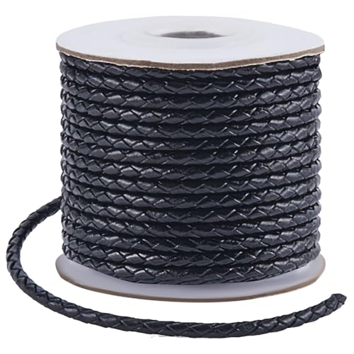 SUNNYCLUE 11 Yards/10 m Schwarzes Geflochtenes Lederband Bolo Lederband 3mm Rund Rindsleder Gefaltet Geflochten Bindebänder Kordeln Für Die Schmuckherstellung Halsketten Armbänder Schlüsselbänder Zub SUNNYCLUE 11 Yards/10 m Schwarzes Geflochtenes Lederband Bolo Lederband 3mm Rund Rindsleder Gefaltet Geflochten Bindebänder Kordeln Für Die Schmuckherstellung Halsketten Armbänder Schlüsselbänder Zub von SUNNYCLUE