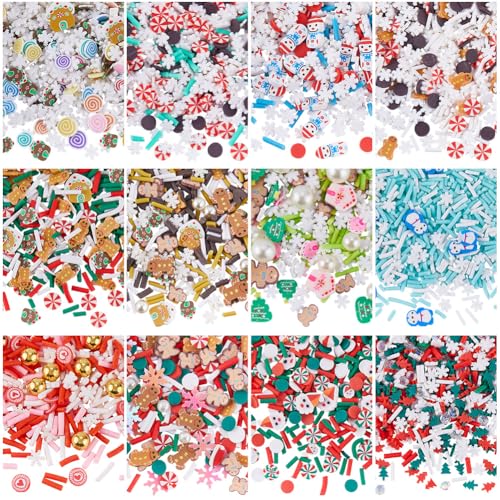 SUNNYCLUE 120g 12 Stile Weihnachtsstreusel Polymer Tonscheiben Großpackung Grün Rot Weiß Blau Weihnachtsschneeflocken Perlen Kunstbonbons Zuckerdessert Minischeiben Für Nagelkunst Kuchen Handyhülle D SUNNYCLUE 120g 12 Stile Weihnachtsstreusel Polymer Tonscheiben Großpackung Grün Rot Weiß Blau Weihnachtsschneeflocken Perlen Kunstbonbons Zuckerdessert Minischeiben Für Nagelkunst Kuchen Handyhülle D von SUNNYCLUE