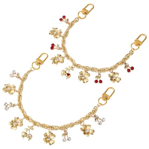 SUNNYCLUE 2 Stück 10 Zoll Kirsch Handtaschenkette Goldene Taschenkettenverlängerung Metall Kurze Florid Süßer Fruchtgriff Schultergurt Ersatzverlängerung Für Handtasche Tragetasche Umhängetasche DIY Z SUNNYCLUE 2 Stück 10 Zoll Kirsch Handtaschenkette Goldene Taschenkettenverlängerung Metall Kurze Florid Süßer Fruchtgriff Schultergurt Ersatzverlängerung Für Handtasche Tragetasche Umhängetasche DIY Z von SUNNYCLUE