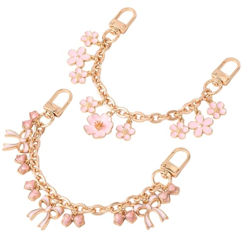 SUNNYCLUE 2 Stück 20,3 cm Schleife, Handtaschenkette, Blumentasche, Verlängerung, Ketten-Set, Gold, kurze Conquette, niedliche Schleife, Charms, Schultergurt, Ersatz-Verlängerung für Geldbörse SUNNYCLUE 2 Stück 20,3 cm Schleife, Handtaschenkette, Blumentasche, Verlängerung, Ketten-Set, Gold, kurze Conquette, niedliche Schleife, Charms, Schultergurt, Ersatz-Verlängerung für Geldbörse von SUNNYCLUE