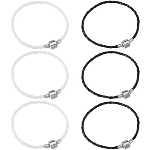 SUNNYCLUE 20 Stück Kunstlederarmbandkordel Geflochtene Armbandkordeln Großpackung Schwarz Weiß Verstellbare Spitze Geflochtene Handgelenksseil Kettenkordel Mit Messingverschlüssen Für Die Schmuckherst SUNNYCLUE 20 Stück Kunstlederarmbandkordel Geflochtene Armbandkordeln Großpackung Schwarz Weiß Verstellbare Spitze Geflochtene Handgelenksseil Kettenkordel Mit Messingverschlüssen Für Die Schmuckherst von SUNNYCLUE