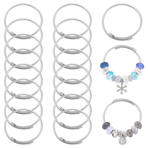 SUNNYCLUE 20 Stück Schlangen Armband Aus Edelstahl DIY Armband Set Erweiterbare Elastische Armreif Armbänder SUNNYCLUE 20 Stück Schlangen Armband Aus Edelstahl DIY Armband Set Erweiterbare Elastische Armreif Armbänder von SUNNYCLUE