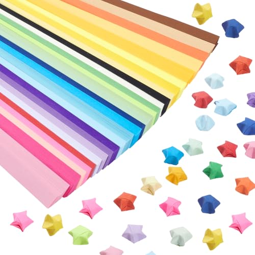 SUNNYCLUE 2060 Blatt 27 Farben Stern Faltpapier Bunte Origami Stern Papierstreifen Doppelseitig Einfarbig Gelb Grün Lila Papier Zum Basteln DIY Kunstprojekte Bastelbedarf Hochzeitsgeschenke SUNNYCLUE 2060 Blatt 27 Farben Stern Faltpapier Bunte Origami Stern Papierstreifen Doppelseitig Einfarbig Gelb Grün Lila Papier Zum Basteln DIY Kunstprojekte Bastelbedarf Hochzeitsgeschenke von SUNNYCLUE